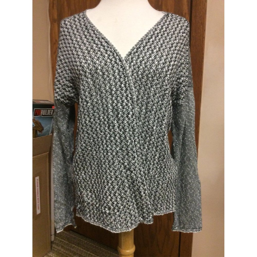 Fever Cardigan Black White Cardigan Large